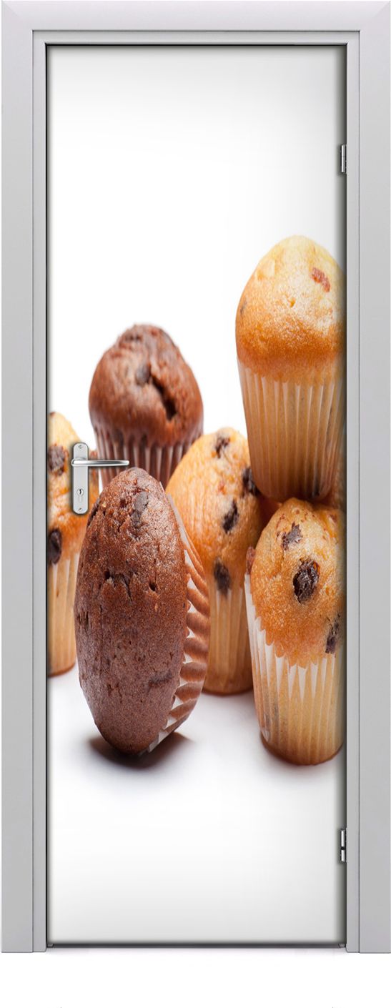 Tulup Fototapeta samoprzylepna na drzwi 75 x 205 cm Babeczki