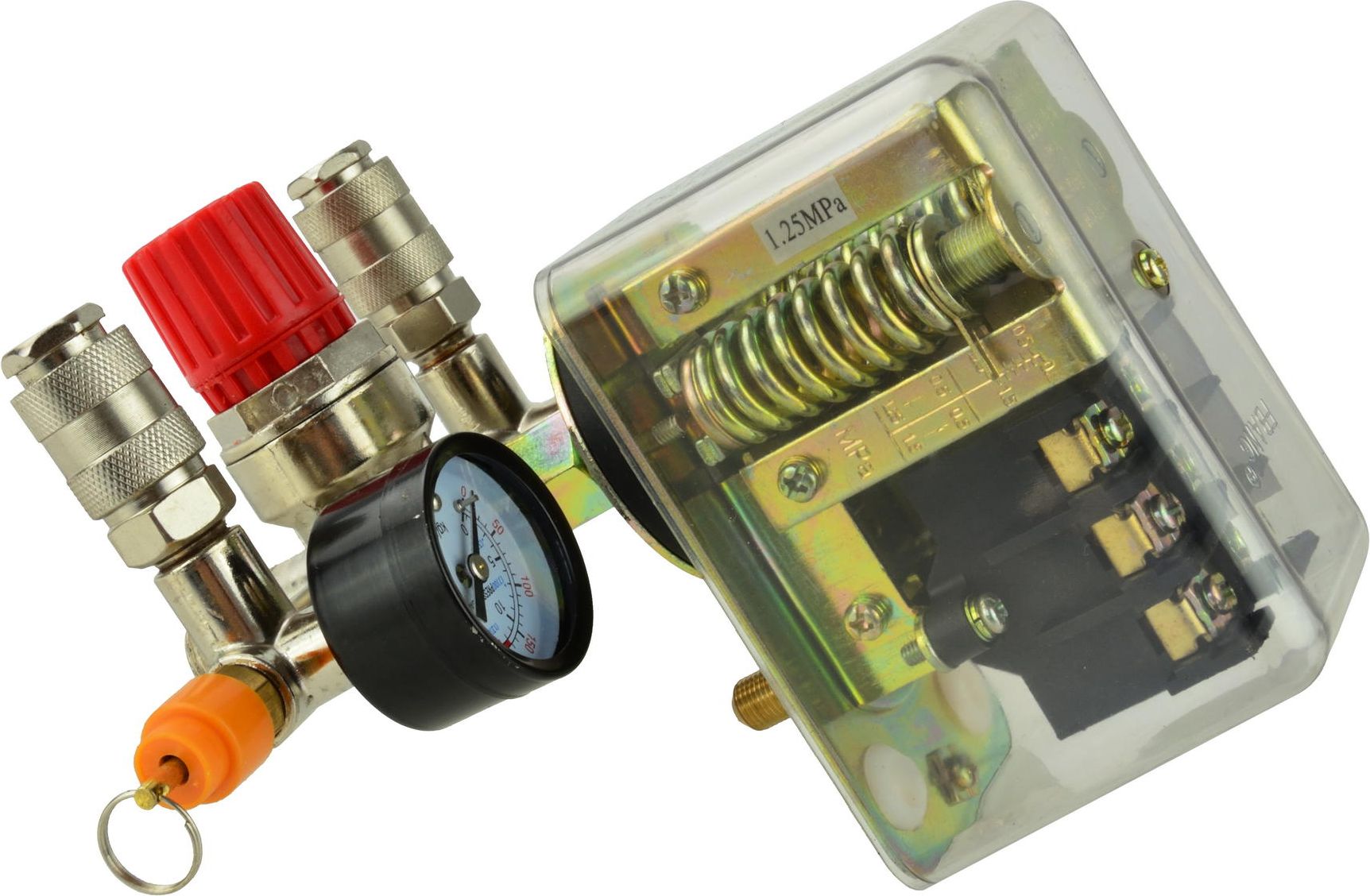 Geko Wyłącznik ciśnieniowy presostat reduktor/2 zegary/ 400V(50)