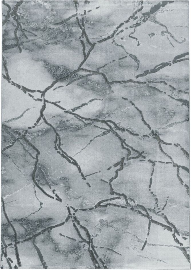 Ayyildiz Hali Dywan nowoczesny do salonu PRADAEO Srebrny NEXUS Prostokąt 80x150 cm