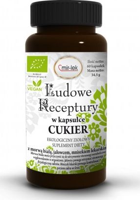 MIR-LEK KAPSUŁKI NA POZIOM CUKRU BIO 34,8 g (60 szt.) - MIR-LEK