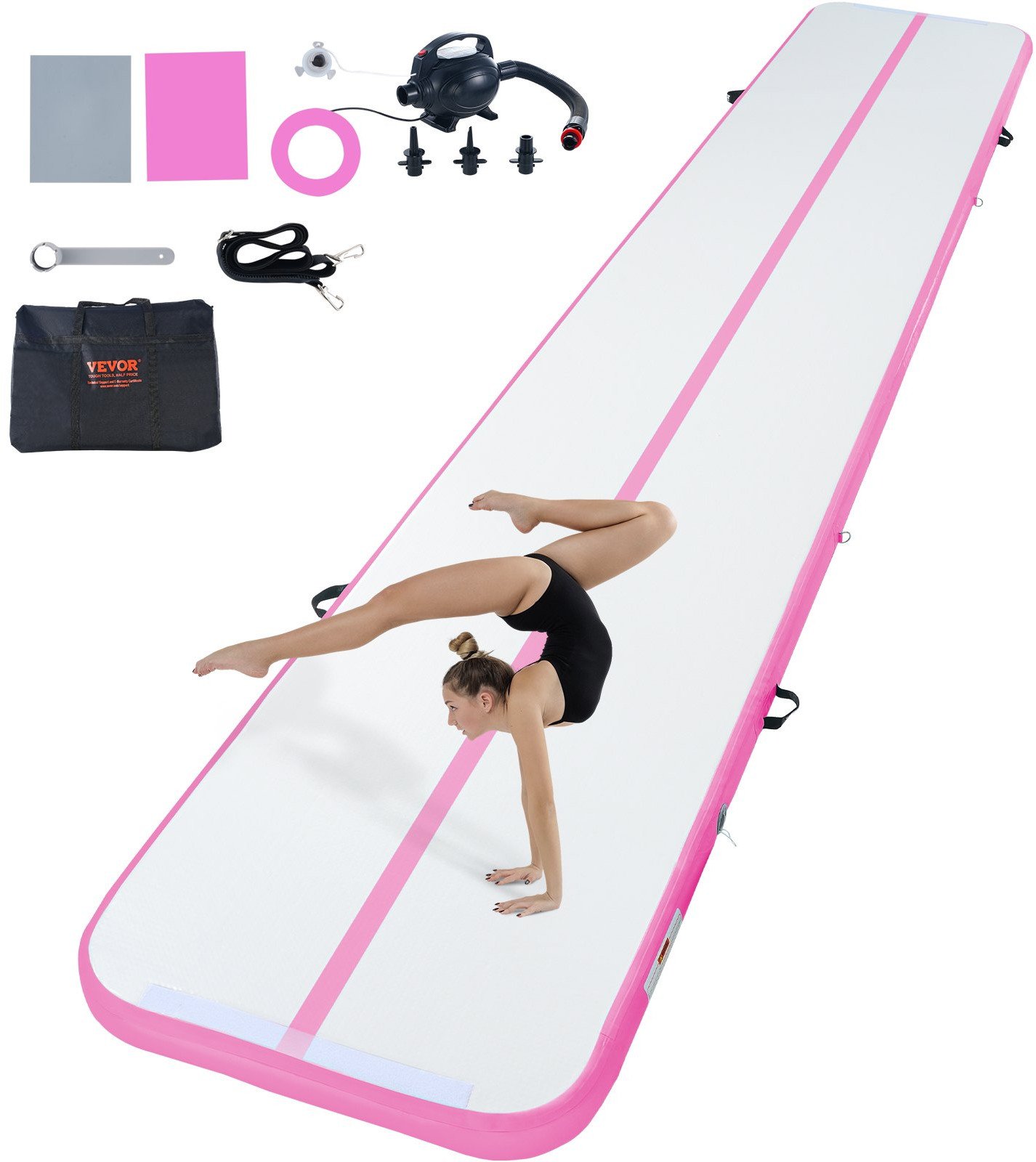 MATA GIMNASTYCZNA DMUCHANA ŚCIEŻKA AKROBATYCZNA MATERAC ĆWICZEŃ 6 M