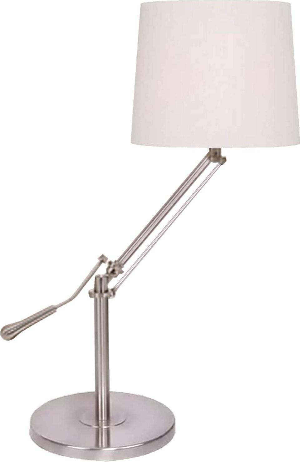 Lampa stołowa Light Prestige Stojąca LAMPA stołowa CREMONA LP-334/1T Light Prestige regulowana LAMPKA biurkowa klasyczna abażurowa biała