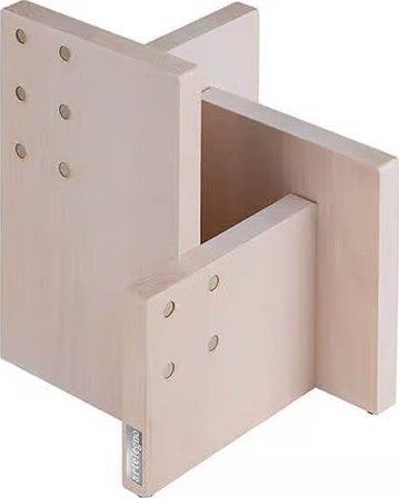 ArteLegno Magnetyczny blok na noże z drewna bukowego z pojemnikiem Artelegno Kombi