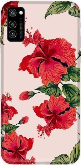 CaseGadget CaseGadget ETUI NADRUK CZERWONE MAKI HUAWEI HONOR V30 standard