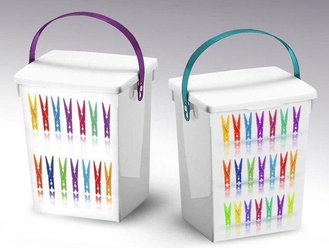 Pojemnik Na Klamerki Proszek Plastik 5l