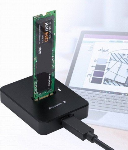 Stacja dokująca Gembird SSD ACC DOCK STATION USB-C M.2/DD-U3M2 GEMBIRD