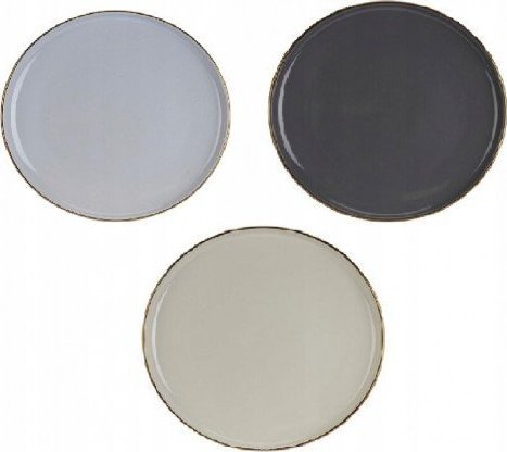 Koopman Talerzyk deserowy płytki kamionka 18 cm mix