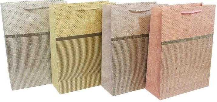 Beniamin Torebka płaska średnia Paski brokat