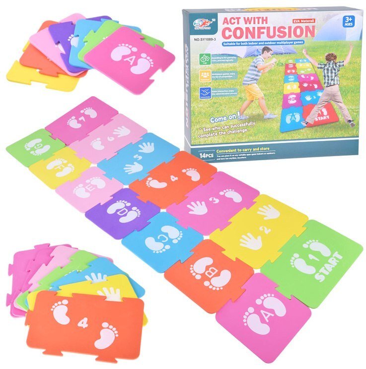 Jokomisiada Dynamiczna gra ruchowa Działaj z zamieszaniem - piankowe puzzle ZA5611 EDUKAMP