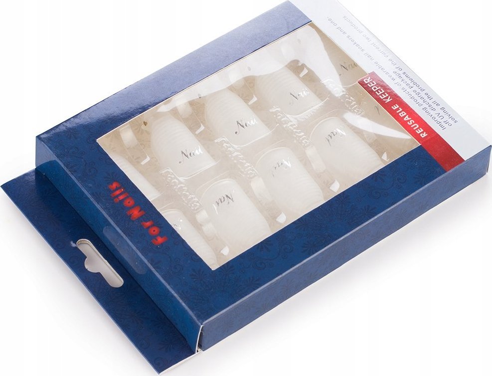 Cosmetics Zone Klipsy do usuwania hybrydy, żelu, akrylu fioletowy 10 szt.