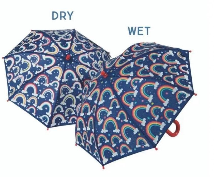 Parasolka zmieniająca kolory tęcza