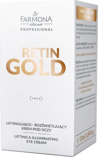 Farmona Farmona RETIN GOLD Liftingująco - rozświetlający krem pod oczy 50ml.