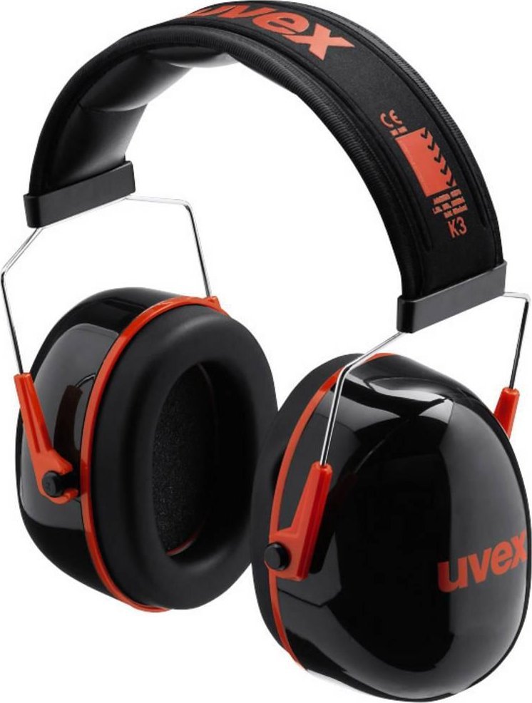 Uvex uvex capsule ear prot. K3 black/red