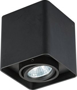 Lampa sufitowa Zumaline Oprawa natynkowa prostokątna czarna Zumaline QUADRY SL 1 20039-BK