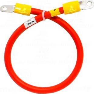 Mojeledy 70cm kabel czerwony do akumulatora 25mm M6