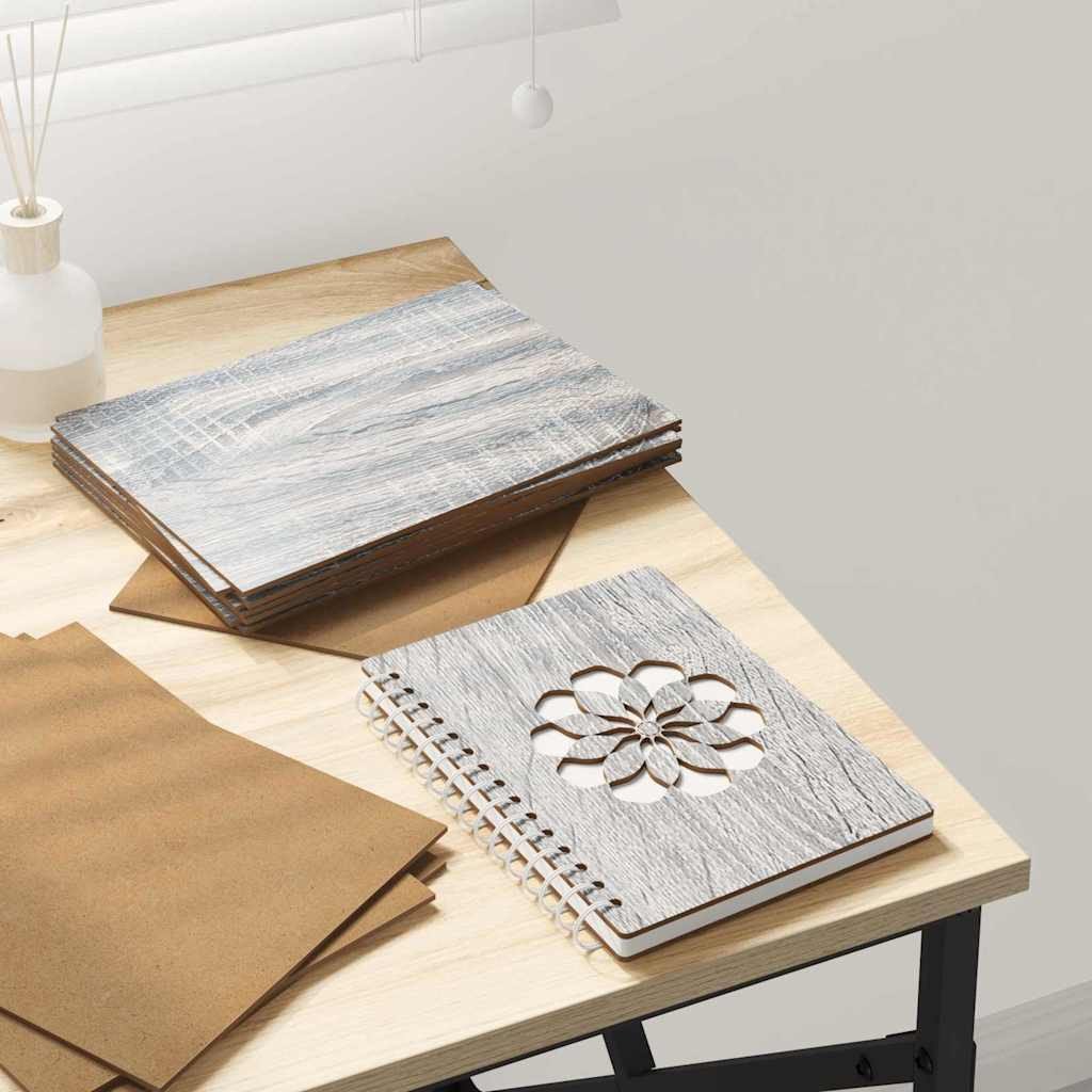 vidaXL Panele dekoracyjne 50 pcs Szary dąb sonoma 15 x 21 x 0.3 cm