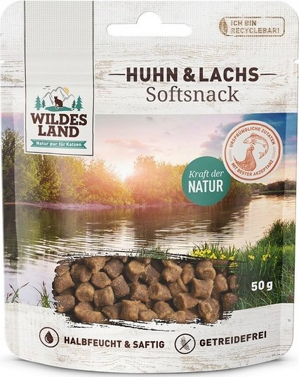 Wildes Land Wildes Land Cat Softsnack Huhn & Lachs 50g