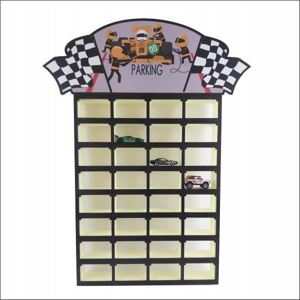 naSciane Półka na resoraki PARKING z licem mdf, z imieniem