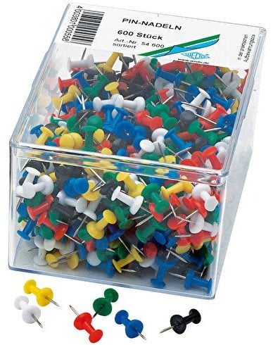 WEDO Pinnadeln Diaboloform in 600er Klarsichtdose