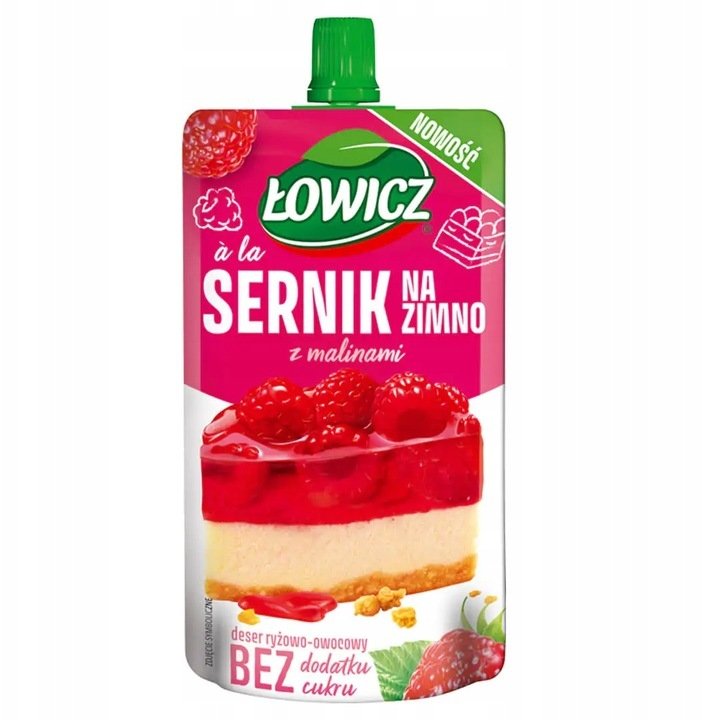 Łowicz Deser a la sernik z malinami na zimno 100 g