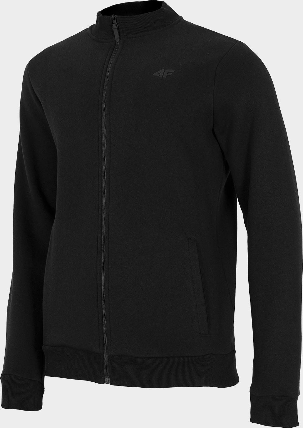 4f Bluza męska H4Z22-BLM351 Głęboka czerń r.S