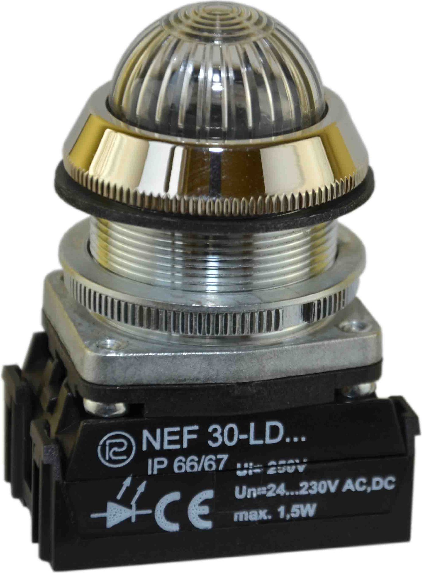Promet Lampka sygnalizacyjna 30mm 24 - 230V AC / DC IP56 czerwono-zielona (W0-LDU1-NEF30LDS CZ)