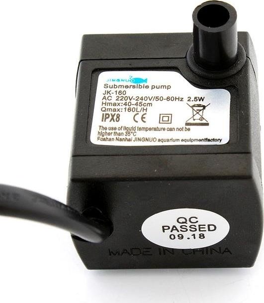 Apte AG80B NAPOWIETRZACZ POMPKA DO AKWARIUM 160L/H 2W1 uniwersalny