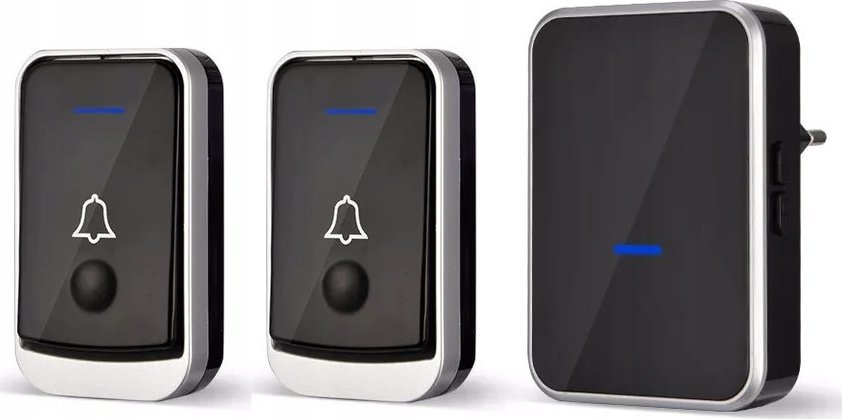 Spreest Dzwonek bezprzewodowy do drzwi + 2x nadajnik IP44