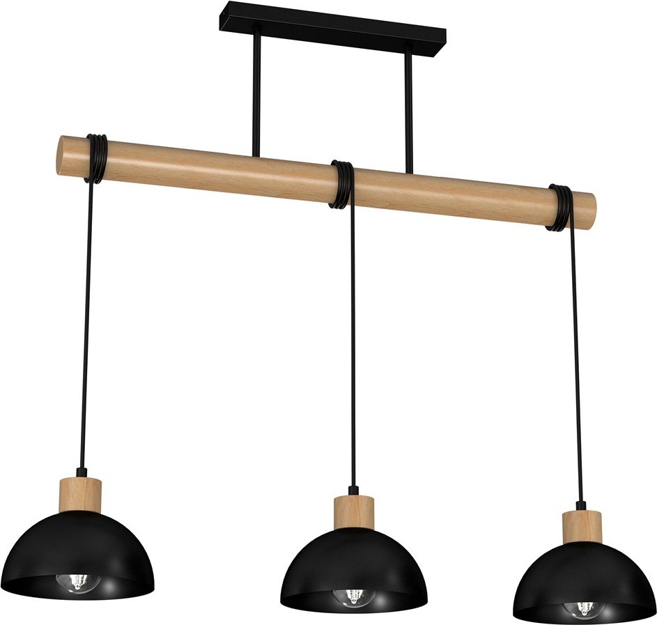 Lampa wisząca Milagro Nowoczesna lampa wisząca LED Ready do jadalni Milagro drewniana MLP7226