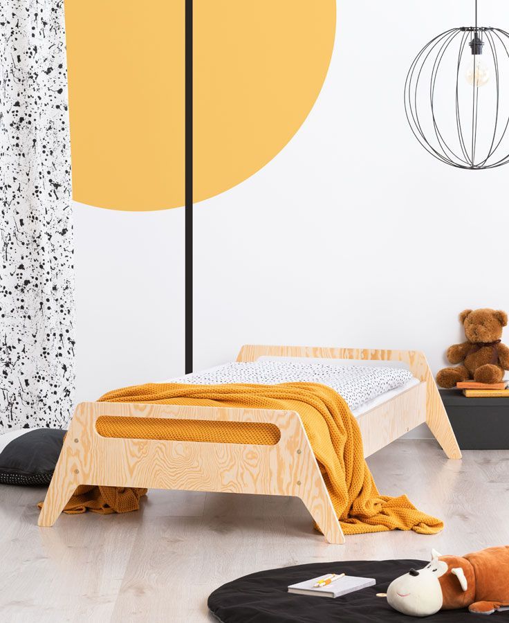 Elior Młodzieżowe łóżko pojedyncze ze stelażem - Mailo 6X 80x180cm