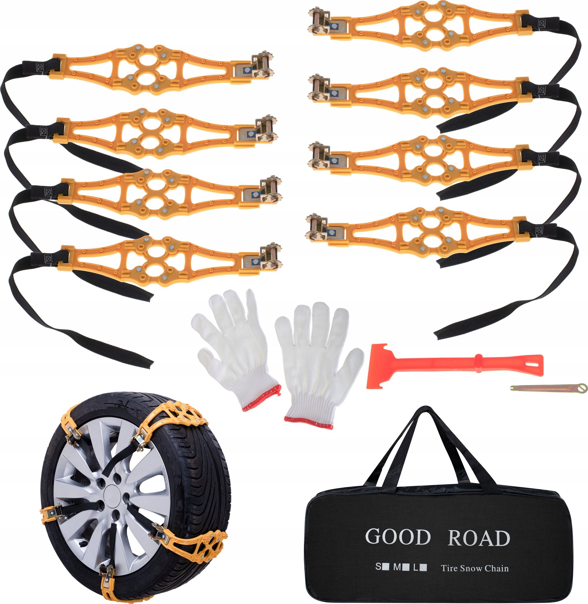 KIK Łańcuchy śniegowe na koła 8el.