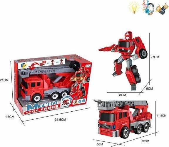 Straż Pożarna Transformująca światło/dźwięk