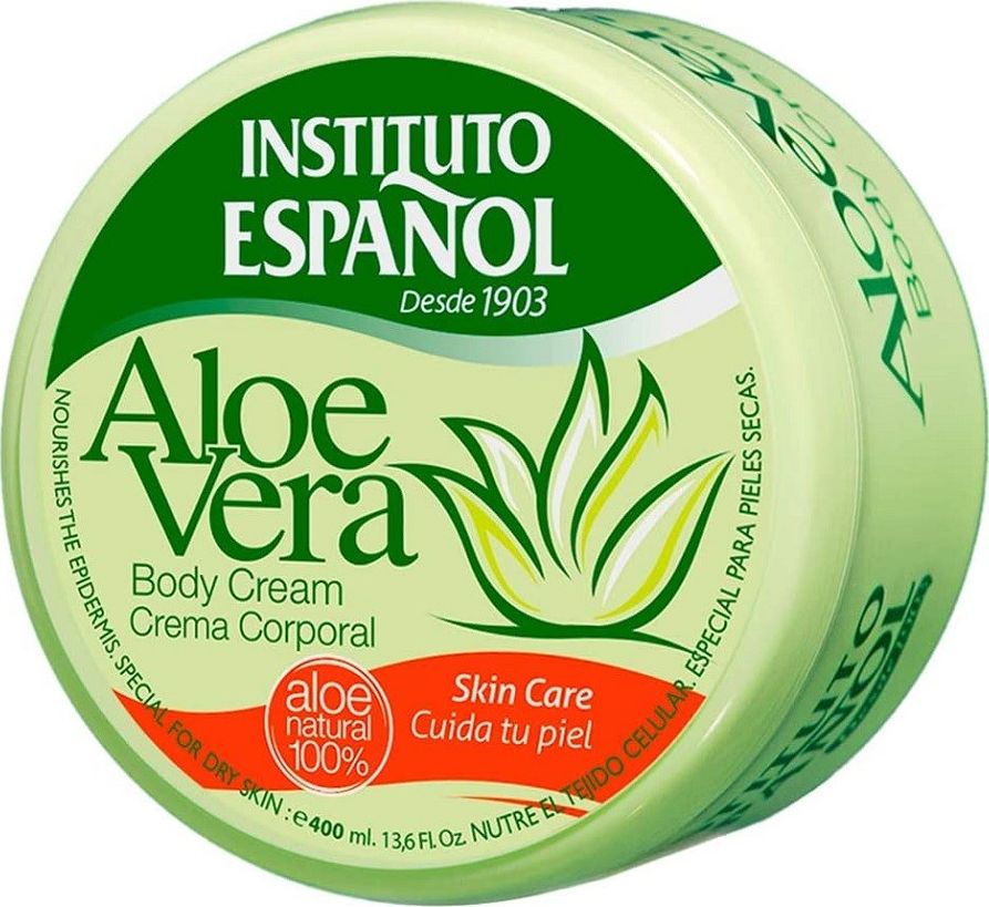 Instituto Espanol Aloe Vera nawilżający krem do ciała i rąk na bazie aloesu 200ml