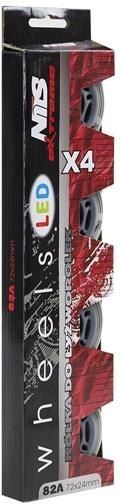Nils Extreme Kółka PU LED-3 72x24mm 4szt.białe (16-30-052)