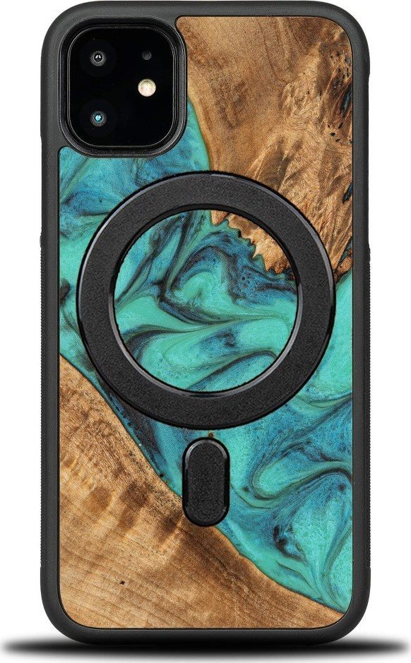 BeWood Etui Bewood Unique na iPhone 11 - Turquoise z MagSafe