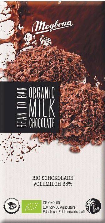 MEYBONA CZEKOLADA MLECZNA BIO 100 g - MEYBONA