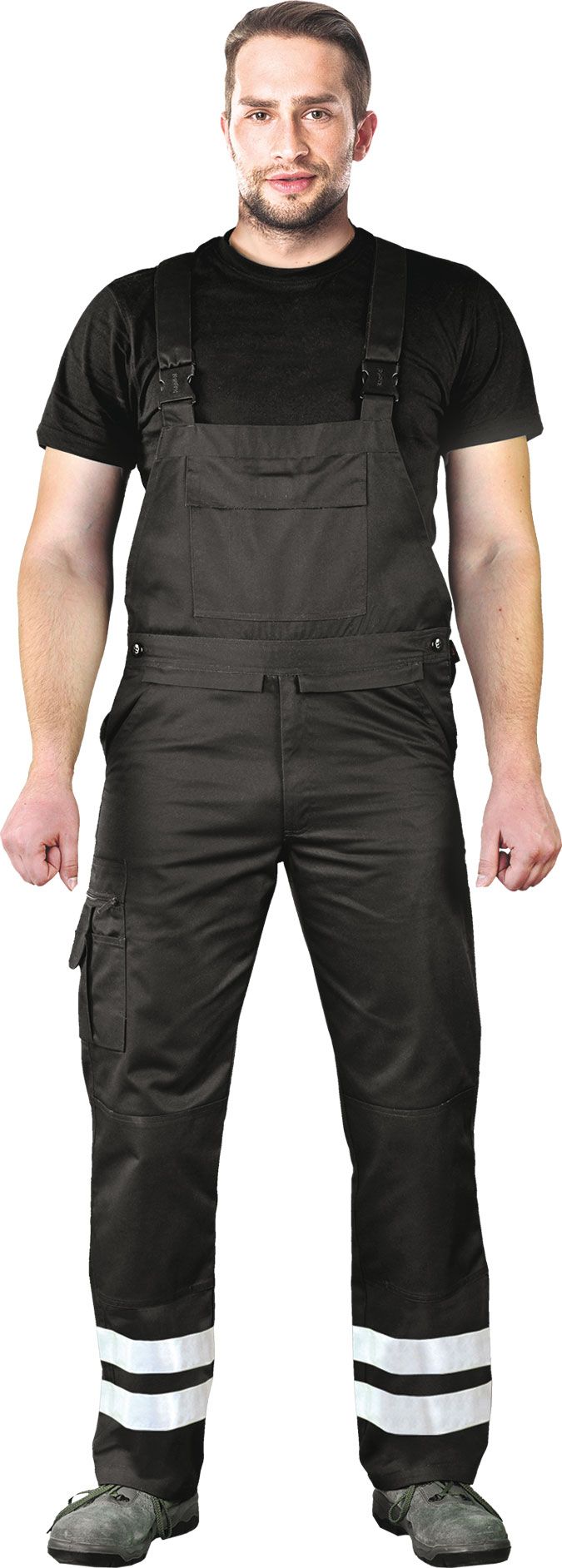 Leber&Hollman Lh-Bister Spodnie Robocze Odblaski Ogrodniczki 60