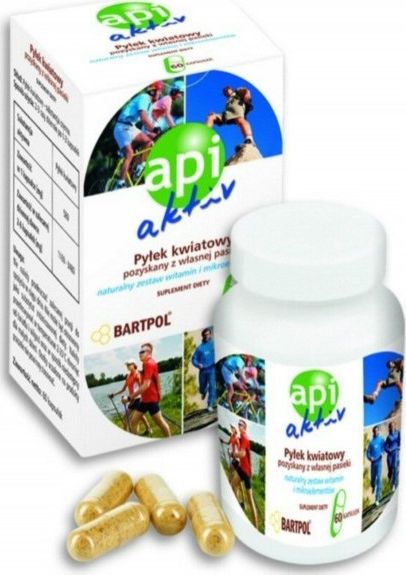 Aura Herbals BARTPOL_Api Aktive Pyłek Kwiatowy suplement diety 60 kapsułek
