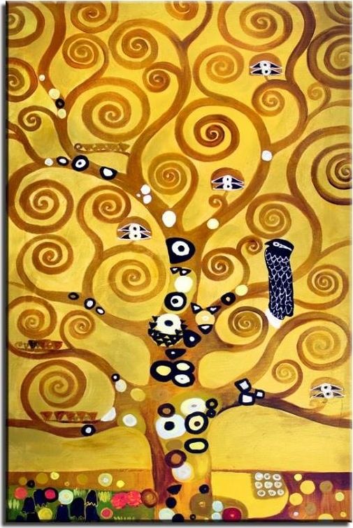 GO-BI Obraz - Gustaw Klimt - olejny, ręcznie malowany 60x90cm uniwersalny