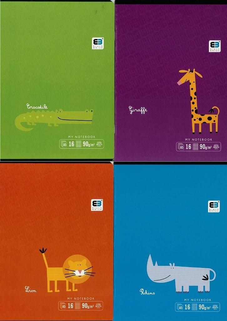 Interdruk Zeszyt A5/16K kratka Black&Blue (20szt)