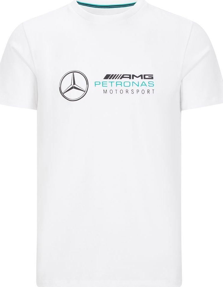 Mercedes AMG Petronas F1 Team Koszulka t-shirt męska Logo biała Mercedes AMG F1 2020 XXS