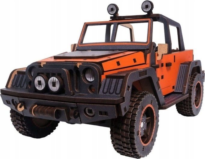 Puzzle Drewniane Łamigłówka Unimodels Unidragon Maverick Pomarańczowy