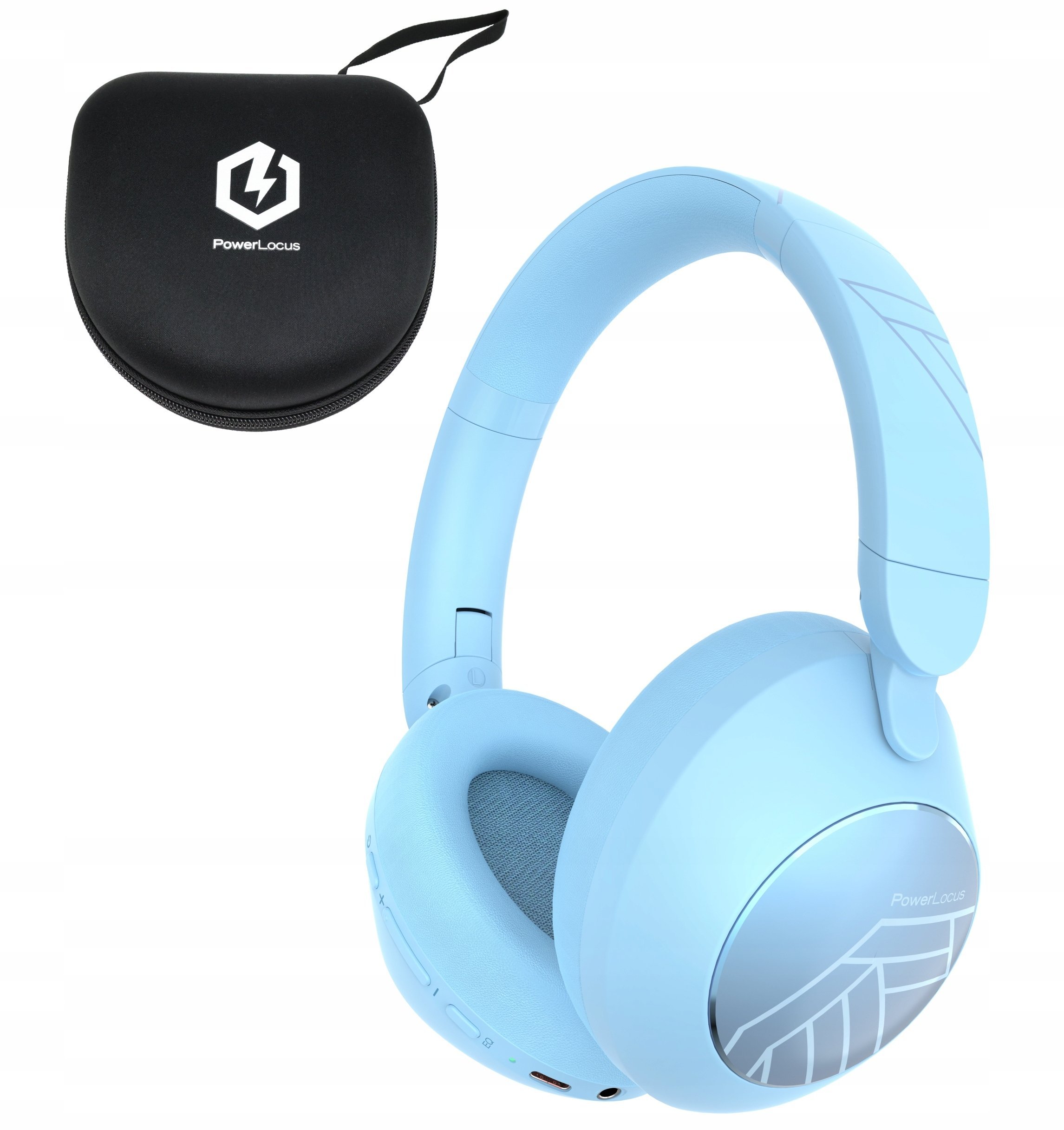 PowerLocus Bluetooth Headphones Orion BLUE