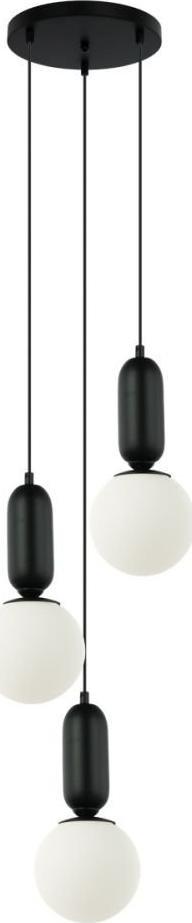 Lampa wisząca Italux Lampa wisząca ALDEVA PND-02340-3S-BK Italux