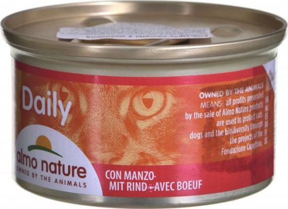 Almo Nature ALMO NATURE Daily Menu Kawałki wołowiny- puszka 85g