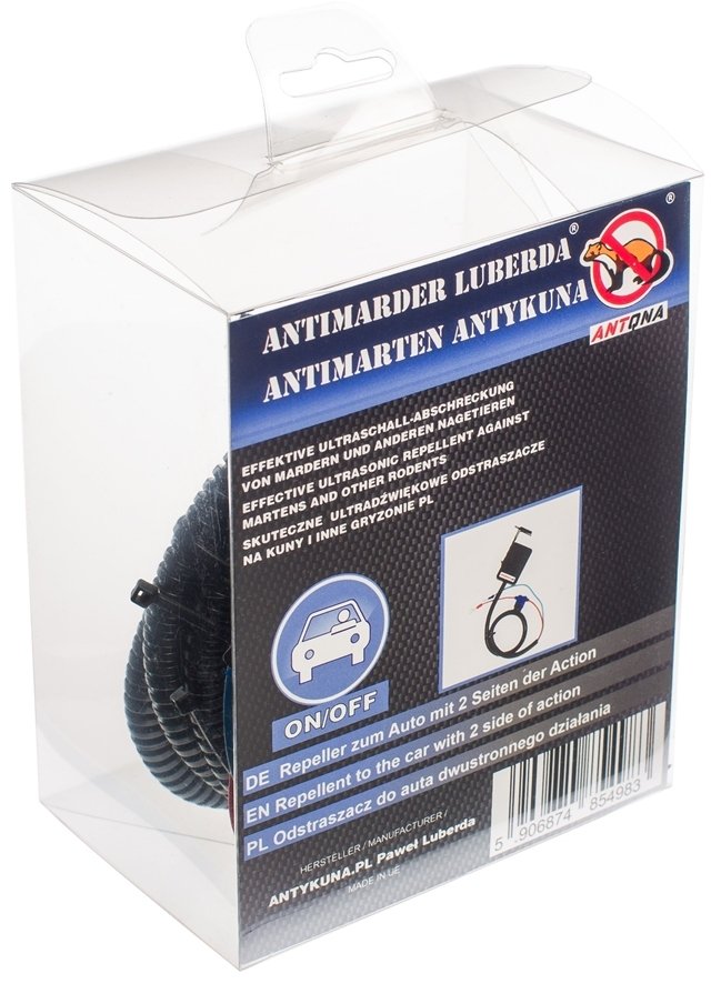 Antykuna.pl Odstraszacz do Auta ON/OFF na 2 Strony 12V