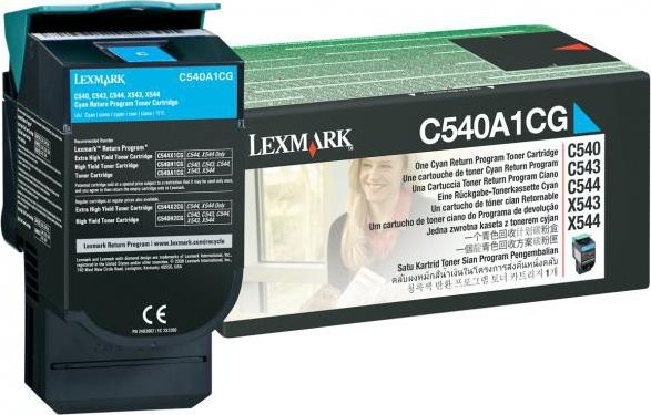 Toner Lexmark 0C540A1CG Cyan Oryginał (C540A1CG)