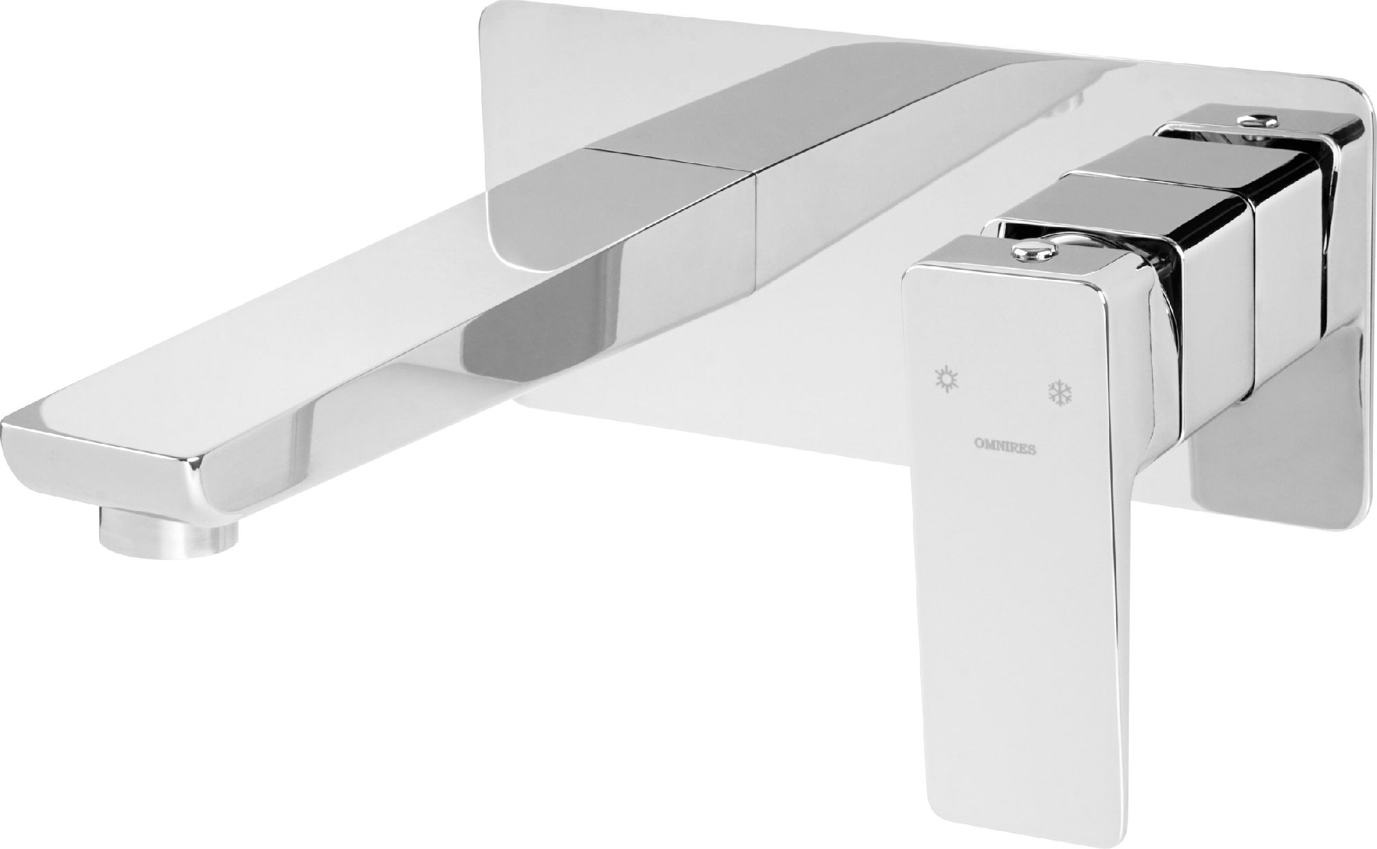 Bateria umywalkowa Omnires Parma podtynkowa chrom (PM7415)