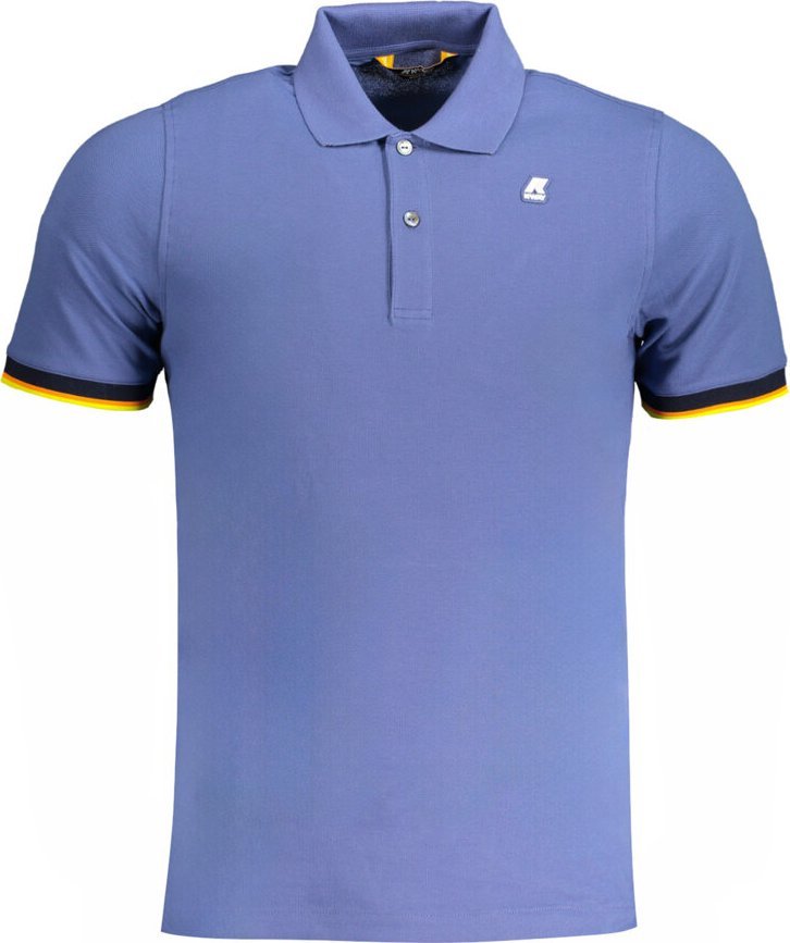 K-WAY MĘSKA KOSZULKA POLO Z KRÓTKIM RĘKAWEM K-WAY NIEBIESKA S