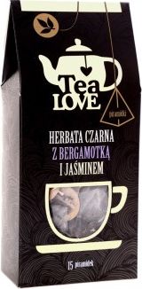 Tea Love Herbata Tea LOVE czarna z bergamotką i jaśminem piramidki (15 szt.)